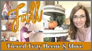 2020 FALL CLEAN & DECORATE/TIERED TRAY IDEAS FOR FALL/MINI KITCHEN PROJECTS