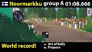 Art of Rally world record Noormarkku group A 01:08.666