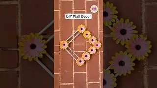 Beautiful Paper Flower Wall Hanging Idea | DIY Wall Hanging #diy #walldecor #craft