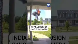 Power Station Explosion in Indiana Suburb Caught on Camera