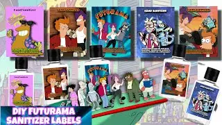 How to Add a Futurama Twist to Your Hand Sanitizer Bottles | Custom Party Labels