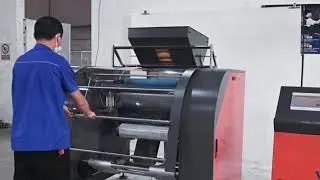 Automatic high-speed PE / PVC stretch film rewinder