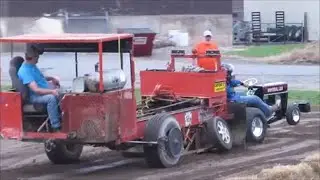 2021 BERWICK RIVERFEST GARDEN TRACTOR PULLS / VIDEO   ROUND 2/16 BIG TIRE,STOCK 14 & 16, SOME SUPER