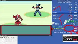 Pok&eacute;mon Sapphire Any%(Emu) in 40:16(PB)