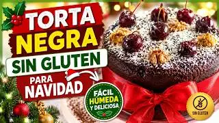Torta Negra Venezolana Saludable 🎄 Versión Keto y Sin Gluten para Navidad