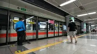 深圳地鐵1號綫 往機場東方向 南車株機電動列車 駛入及駛離羅湖站