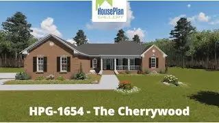 HPG-1654-1- The Cherrywood - 1,654 SF, 3 Bed, 2 Bath House Plan by House Plan Gallery