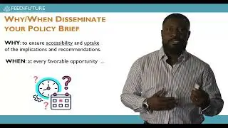 Producing Effective Policy Briefs   Module 2 How to Validate and Disseminate a Policy Brief