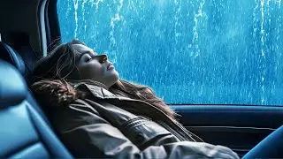 Heavy Thunder & Rain on Car Roof 🚗 | Sleep Rain Sounds for Relaxation & Peaceful Night