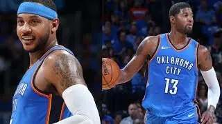 Carmelo Anthony, Paul George Thunder Debut! Westbrook Triple Double! Knicks vs Thunder