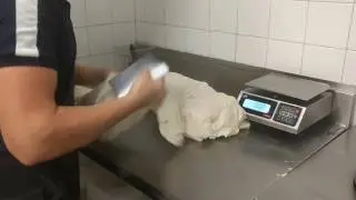 The fastest dough cutter in little caesars