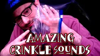 ASMR Crinkle Sounds Plastic and Paper | ASMR Tearing and Cutting Paper | No Talking