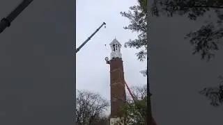 Purdue University Bell Tower Clock Face Drops From Crane and Shatters