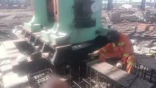 XIAN HANI TECH engineers are constructing foundation of steel rolling mills