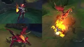 Предварительный обзор гуманоидной и драконьей форм Шиваны | League of Legends