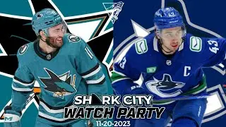 San Jose Sharks vs Vancouver Watch Party Side A