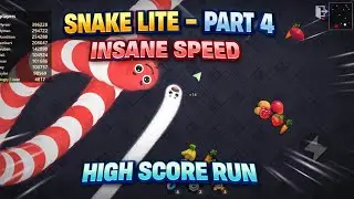 Snake Lite Gameplay Part 4 | Insane Speed High Score Run & Full Control | Classic Arcade Snake
