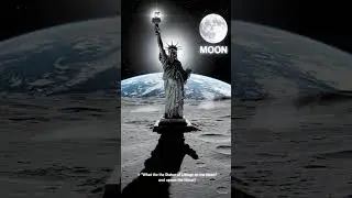 What if Statue of Liberty stood on Moon?