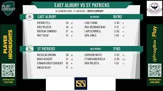 East Albury v St Patricks