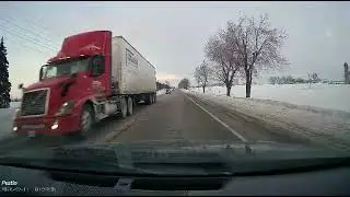 Calm winter drive