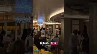 Celebration Central - Bonsai Sushi and Spicey Tuna ending the night on Carnival Celebration #shorts