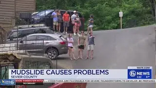 Police: Broken water line causes mudslide in Pigeon Forge near cabins