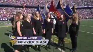 University of Minnesota School of Music Students Perform National Anthem at Vikings Game