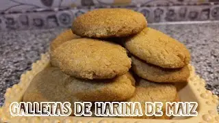 GALLETAS DE HARINA DE MAÍZ O POLENTA MUY FÁCILES