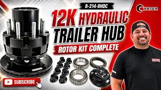12K Hydraulic Trailer Hub Rotor Kit Complete | 8-214-8HDC | Fits Dexter & Carter Axles