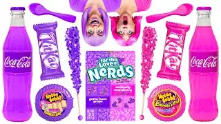 COMENDO ALIMENTOS DE UMA COR S&Oacute; DURANTE 24 HORAS! Comida Rosa X Comida Roxa, Por Multi DO! CHALLENGE