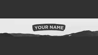 SIMPLE YOUTUBE BANNER TEMPLATE (PHOTOSHOP)