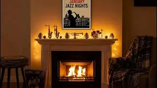 Evening Jazz & Fireplace ☕ Relaxing Coffee Music for Calm Moments