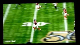 Deion Jones pic six, falcons vs saints MNF