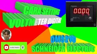 cara setting  voltmeter digital DM3210 Schneider Electric