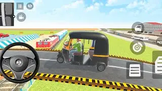 Franklin ne sabhi cars railway station ke upar Chadha Di Indian Theft Auto simulator game