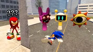 Sprunki vs Brainrot Sprunki in GarrysMod game with background Coffin Dance Music