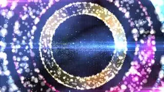 4K Space Dots Ring Menu Intro Title Animation Background