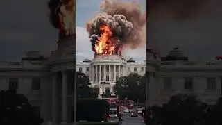 WHITE HOUSE CAUGHT FIRE