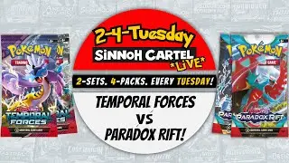 Morty&rsquo;s Conviction! It&rsquo;s 2-4-Tuesday! Pok&eacute;mon Temporal Forces vs Paradox Rift! #pokemon #tcg #cards