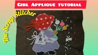 Fabric Scrap Girl Appliqué Tutorial: Dreamy Portrait Sewing Project🎀 | The Scrap Stitcher