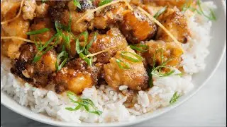 Asian Style Chicken Nuggets with Lemon Glaze