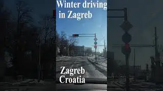 🚗 Driving video - Winter in Zagreb  #drive #driver #f1driver