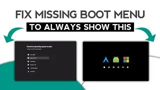 Fix Missing Dual Boot GRUB Menu | Linux/Windows UEFI Dual Boot Error