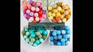 1005003573589075 Silicone Beads 50Pcs 9 12 15MM Beads For Jewelry Making To Make Bracel