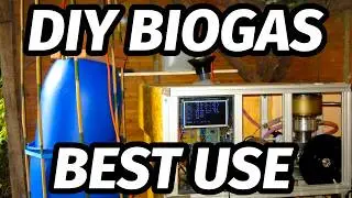 Most cheap energy with self made biogas [ DIY Stirling micro CHP ]