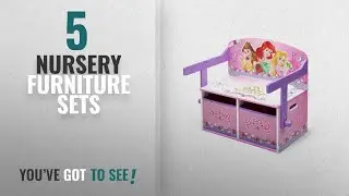 Top 10 Nursery Furniture Sets [2018]: Disney Princess Convertible Bench/Desk (Purple)