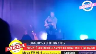 Mega FM 98.5 entrevista a Jorge Nasser en concierto 3.0 intimo 4/08/16
