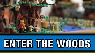 Lego Castle MOC Huge Forestmen Diorama! Dark Woods, River Smuggling & Hideouts! Hobbit, LOTR & 10305