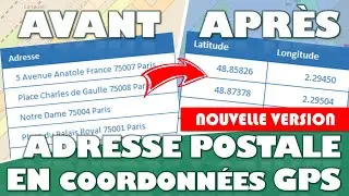 Comment convertir des adresses postales en coordonnées GPS (nouvelle méthode) ?