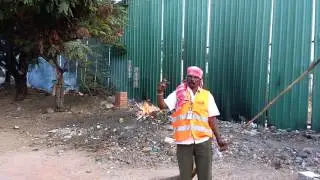 GHMC, Hyderabad causing Air pollution,Burning of Debris